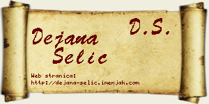 Dejana Selić vizit kartica